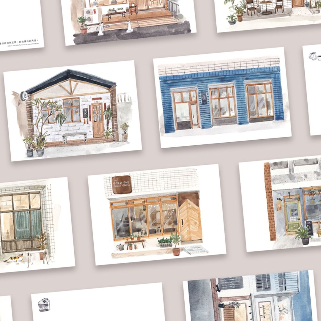 《休日的時光,在街上》藝術萬用卡畫冊