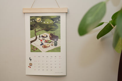《小島散步》2026 木框掛曆