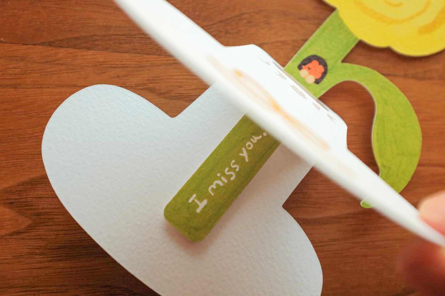 I Miss You Postcard (with envelope)