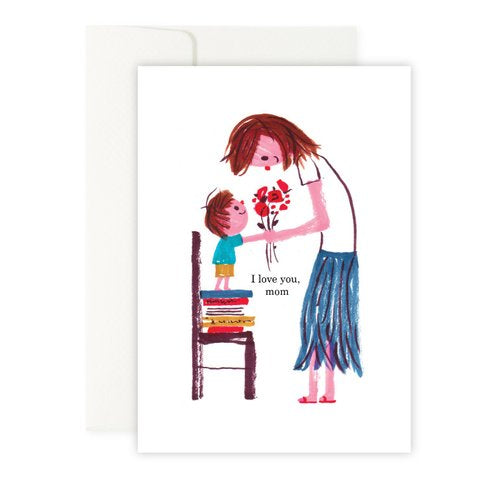 I Love You Mom - Illustration Card (with Envelope)