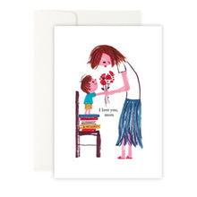 Load image into Gallery viewer, I Love You Mom - Illustration Card (with Envelope)
