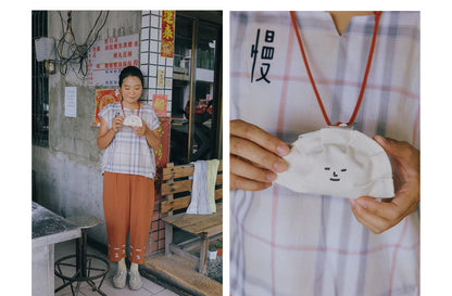 Small dumpling coin purse (with shoulder strap)