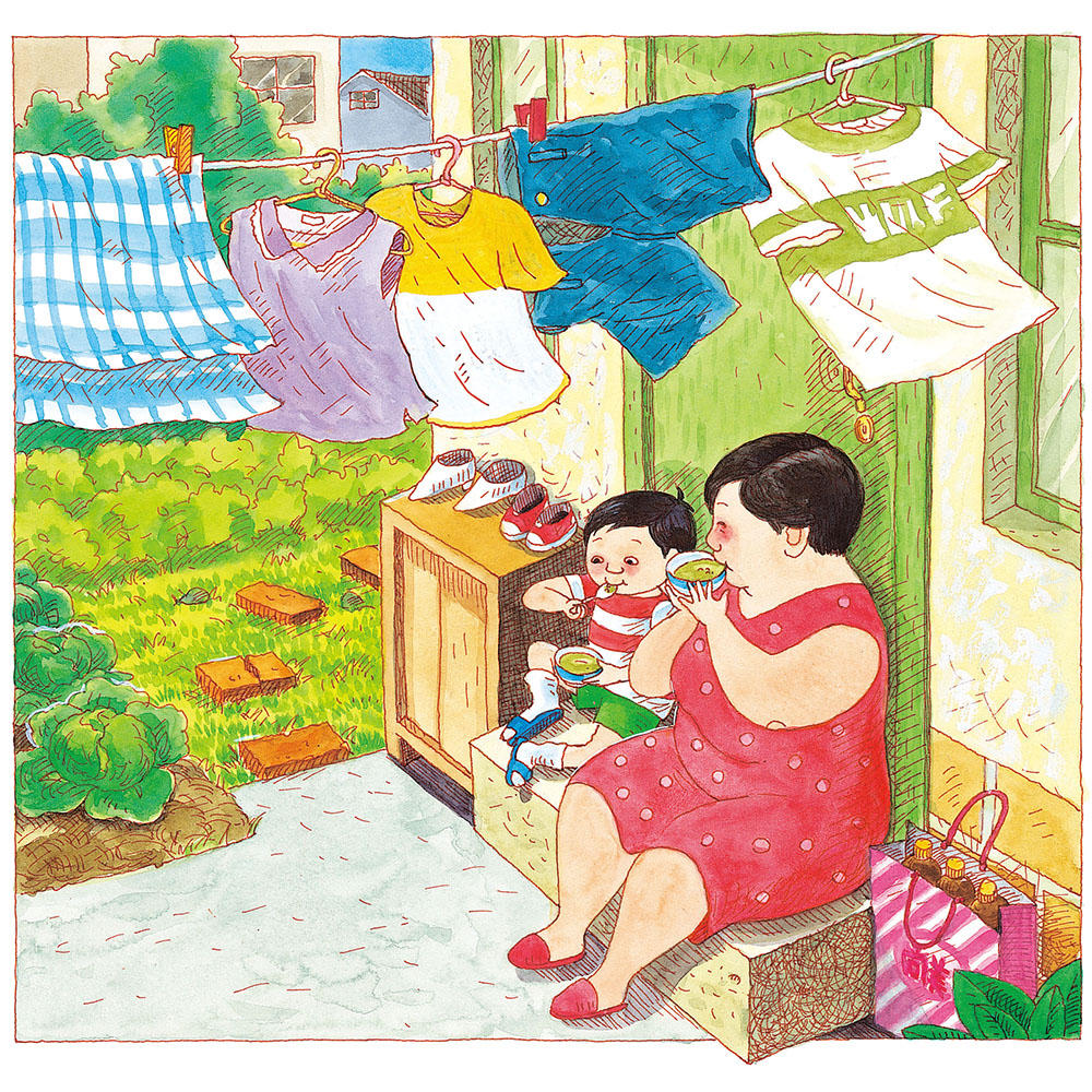 Mom buys green beans 