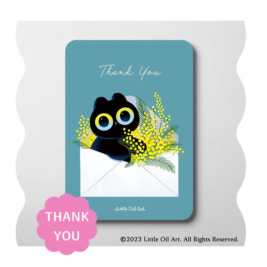 Small oil painting card・ THANK YOU
