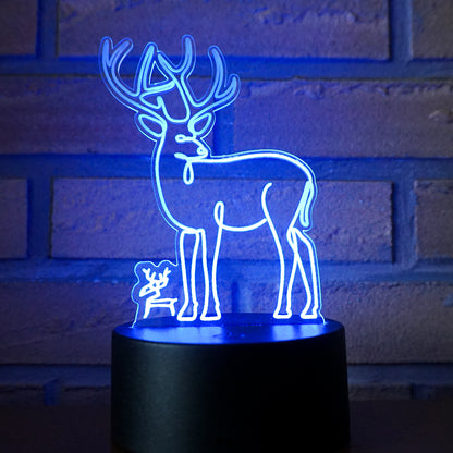 暖呼呼馴鹿小燈（多色調光、附遙控器）