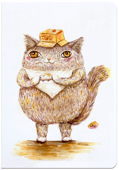 Kate van TNT - Illustration card with envelope