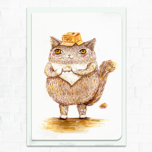 Kate van TNT - Illustration card with envelope